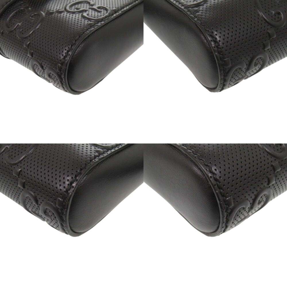 GUCCI Black Leather Pouch - Picture 4 of 9